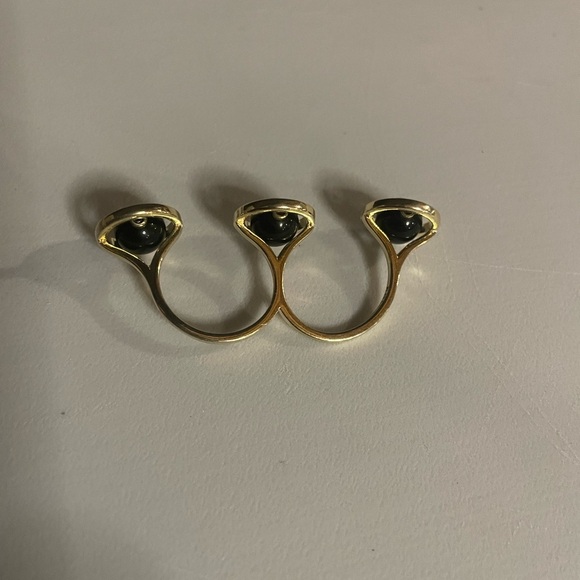nOir Gold and Black‎ Triple Ring, adjustable with fidgets - Picture 2 of 2